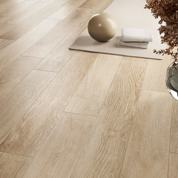 Shizen Miele 15x120cm, light wood effect tile at Irwin Tiles