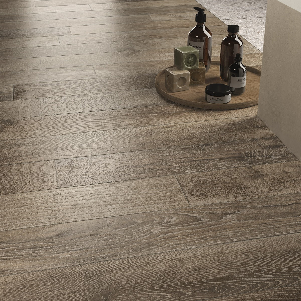 Shizen Cenere 15x120cm, wood effect tile at Irwin Tiles