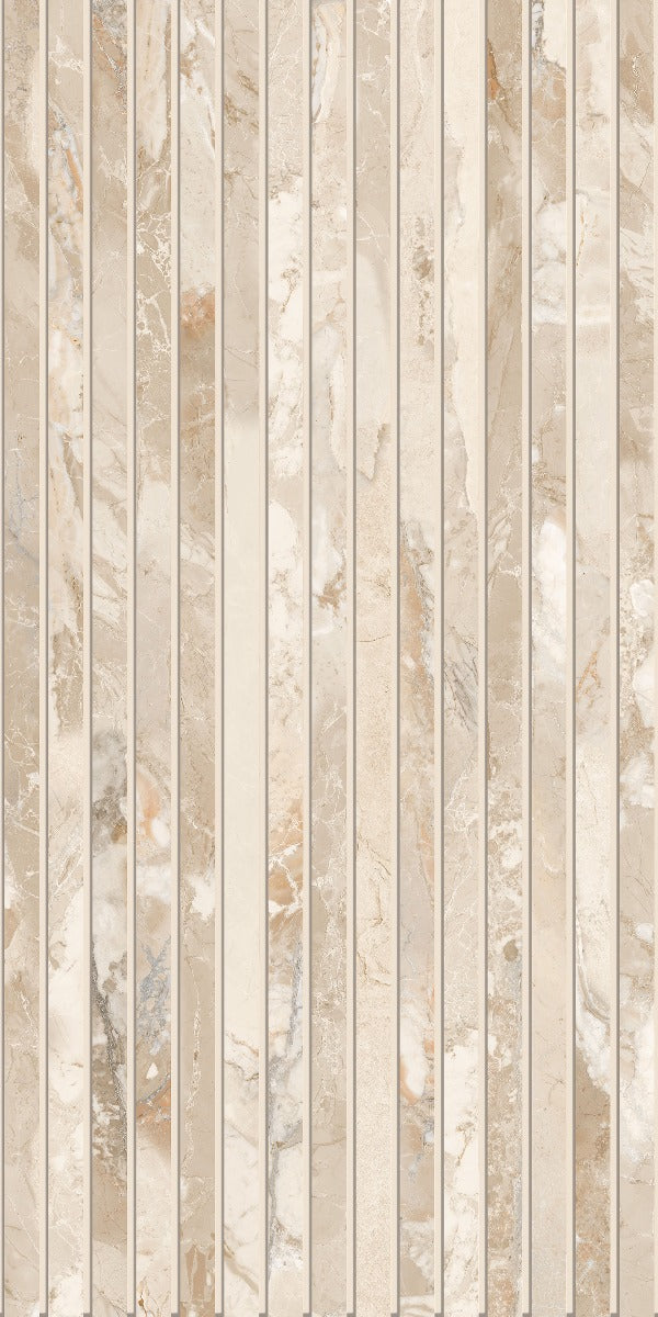 Blend Almond Milled (Ribbed) 60x120cm tile, matt, at Irwin Tiles