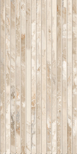 Blend Almond Milled (Ribbed) 60x120cm tile, matt, at Irwin Tiles
