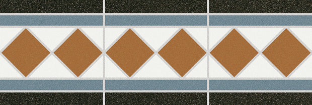 House of Vanity Border Piece HV34 11 x 33cm, matt floor tile at Irwin Tiles