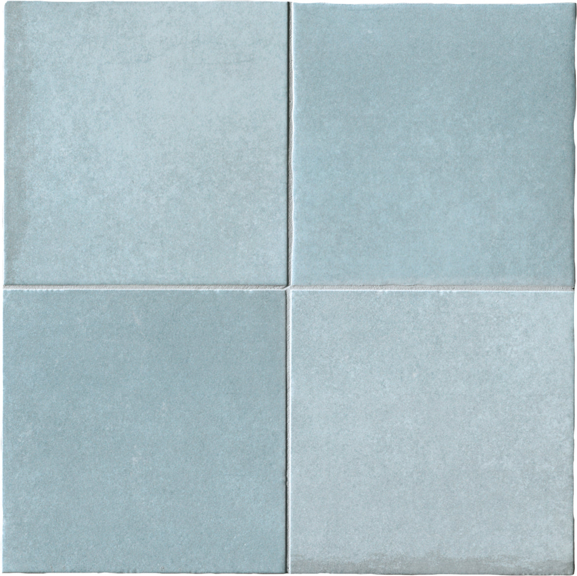 ViaEmilia Azzurro 10x10cm, blue matt tile at Irwin Tiles