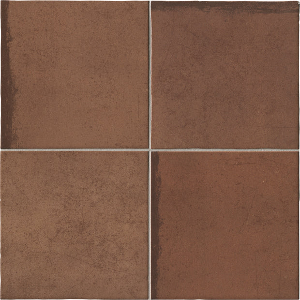 ViaEmilia Camoscio 10x10cm, brown matt tile at Irwin Tiles