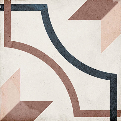 Art Nouveau Embassy Colour 20x20cm, porcelain tile at Irwin Tiles