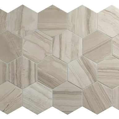 Lithos Beige Hex 11.6 x 10.1cm, matt tile at Irwin Tiles
