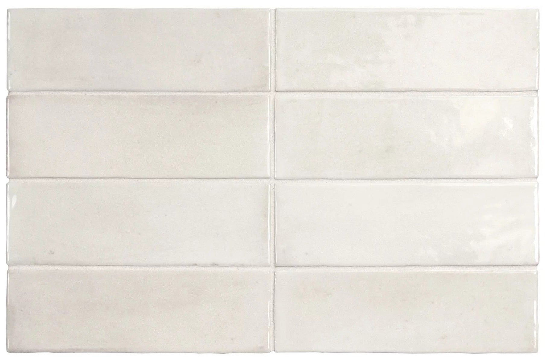 Coco White Glossy 5 x 15cm, porcelain wall tile for kitchen walls and splashbacks at Irwin Tiles