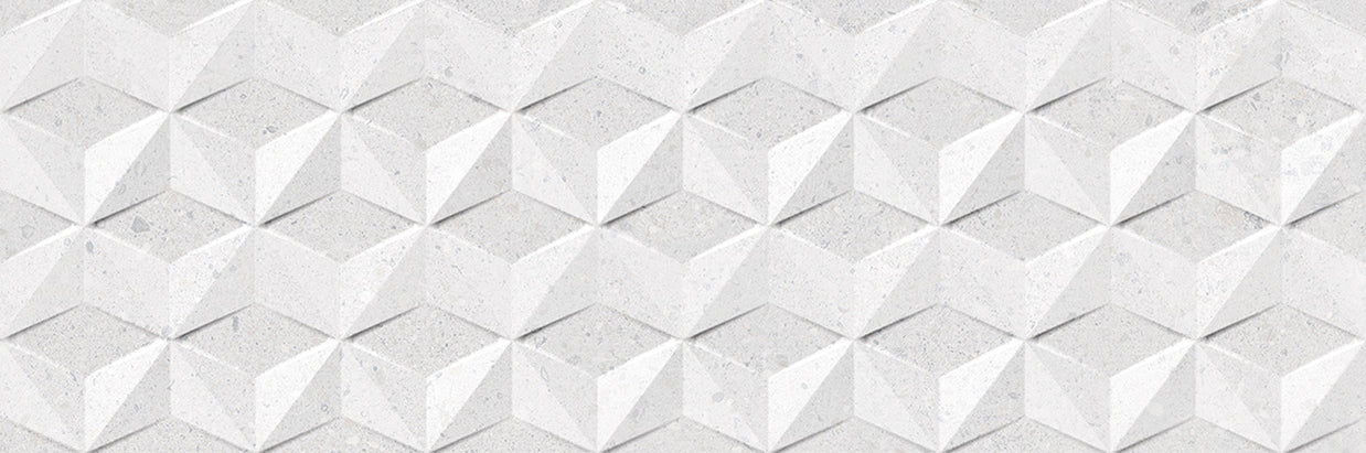Lakestone Cloud Decor 33 x 100cm, beige matt wall tile at Irwin Tiles