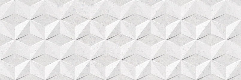 Lakestone Cloud Decor 33 x 100cm, matt ceramic wall tile for feature walls at Irwin Tiles