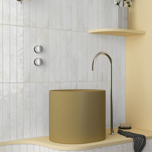Bali White 5x40cm, ceramic wall tile at Irwin Tiles