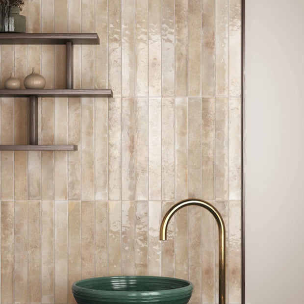 Bali Almond 5x40cm, ceramic tile at Irwin Tiles