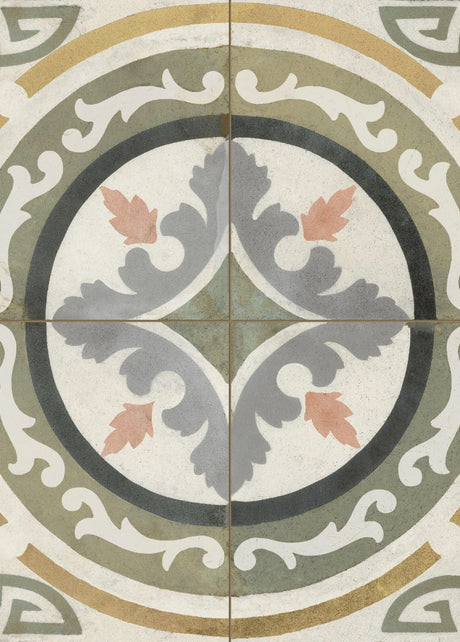 FS Barna Gracia 45x45cm, green matt tile at Irwin Tiles