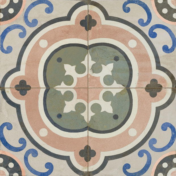 FS Barna Raval 45x45cm, multi-colour matt tile at Irwin Tiles