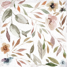 Mayolica Gardens 14.8x14.8cm, multi-colour gloss wall tile at Irwin Tiles