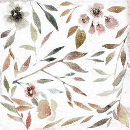 Mayolica Gardens 14.8x14.8cm, gloss porcelain wall tile for feature walls at Irwin Tiles