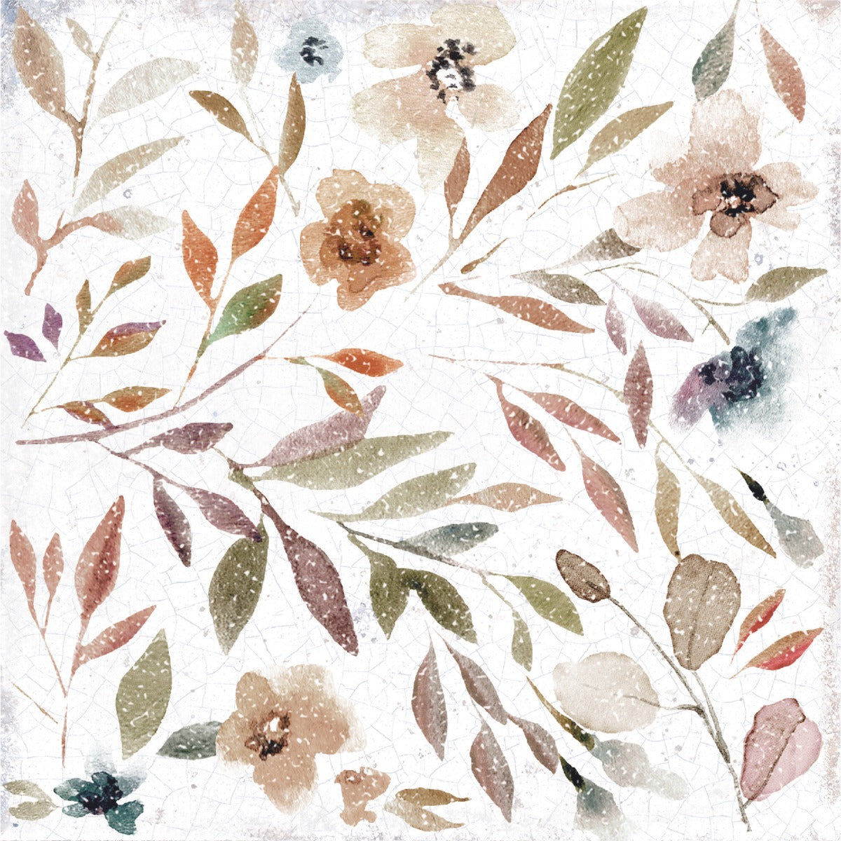 Mayolica Gardens 14.8x14.8cm, multi-colour wall tile from Irwin Tiles, Co. Monaghan