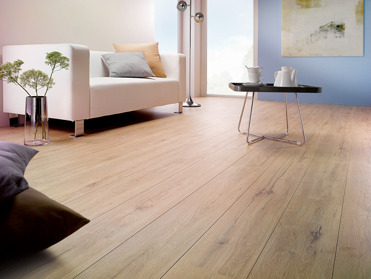 Lady Oak Laminate 8mm All Over Waterproof, matt laminate flooring for kitchens, hallways and living rooms at Irwin Tiles