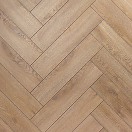 Lyon Oak Herringbone Laminate 12mm, laminate flooring for living rooms, bedrooms and hallways at Irwin Tiles