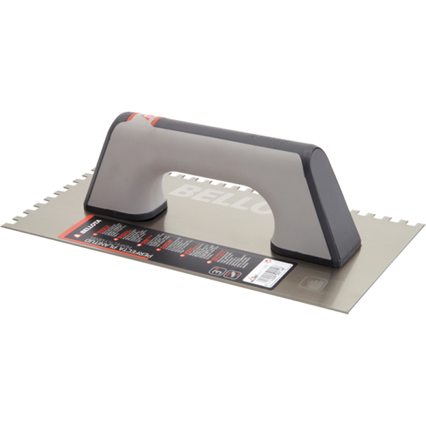 Bellota 10mm Bi-Material Square Notched Trowel, tiling trowel or float at Irwin Tiles