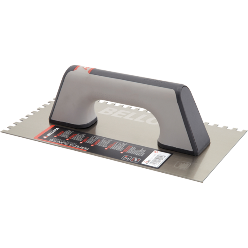 Bellota 12mm Bi-material Square Notched Trowel, tiling trowel or float at Irwin Tiles