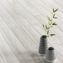 Polar Oak Laminate 12mm, laminate flooring for kitchens, hallways and living rooms at Irwin Tiles