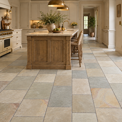 Yellow Brown Limestone 40 & 30cm Mix Calibrated