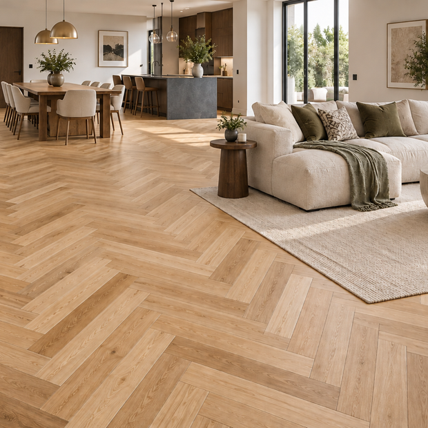 Bergen Oak Engineered Herringbone