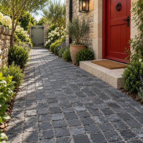 Black Limestone Cobbles 10 x10cm