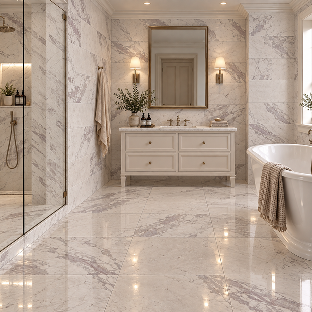 Calacatta Polished Marble 30.5x61cm  x 10mm