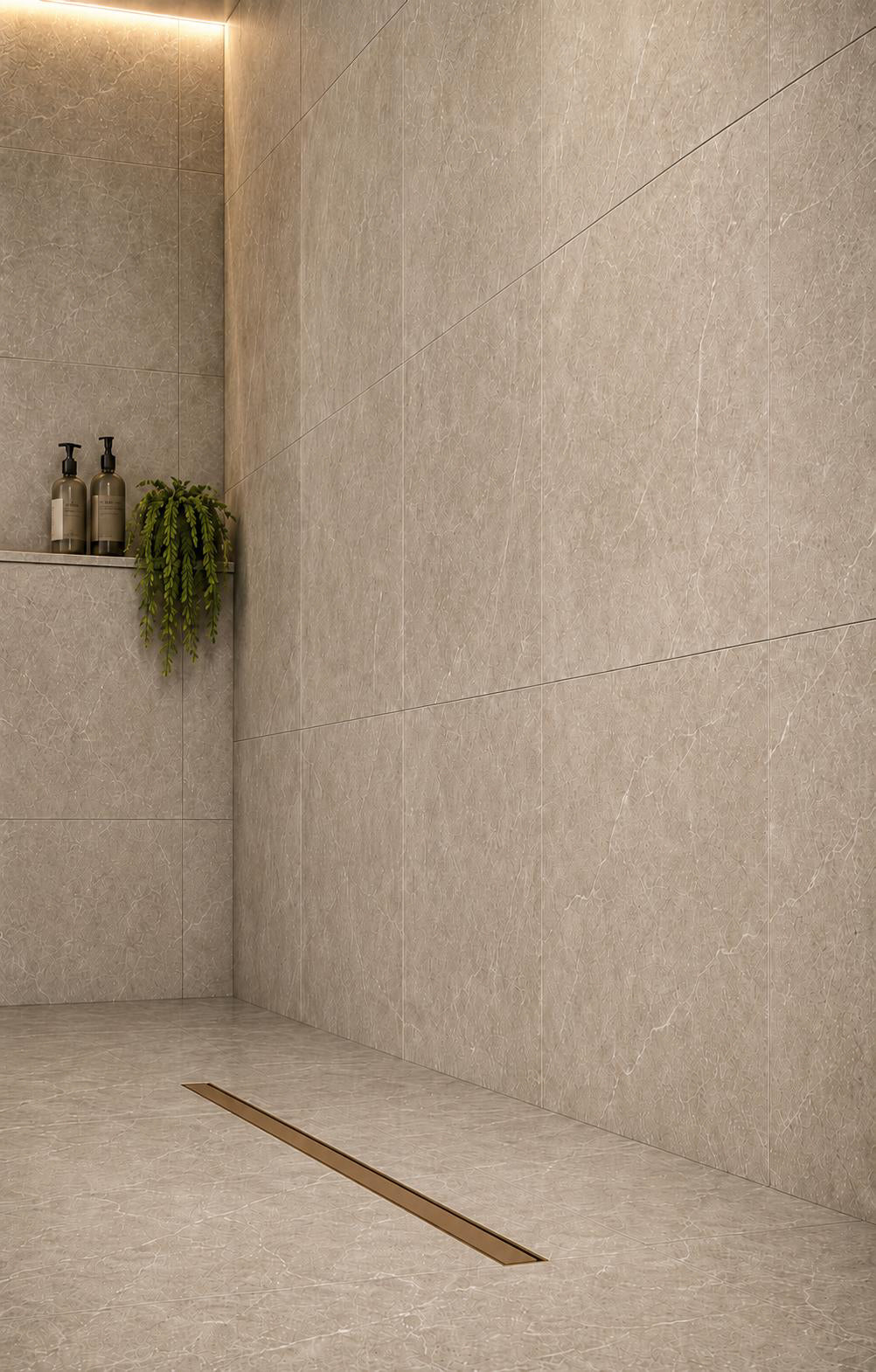 Fixplus Premium Shower Linear Drain Satin Bronze (Various Sizes Available)