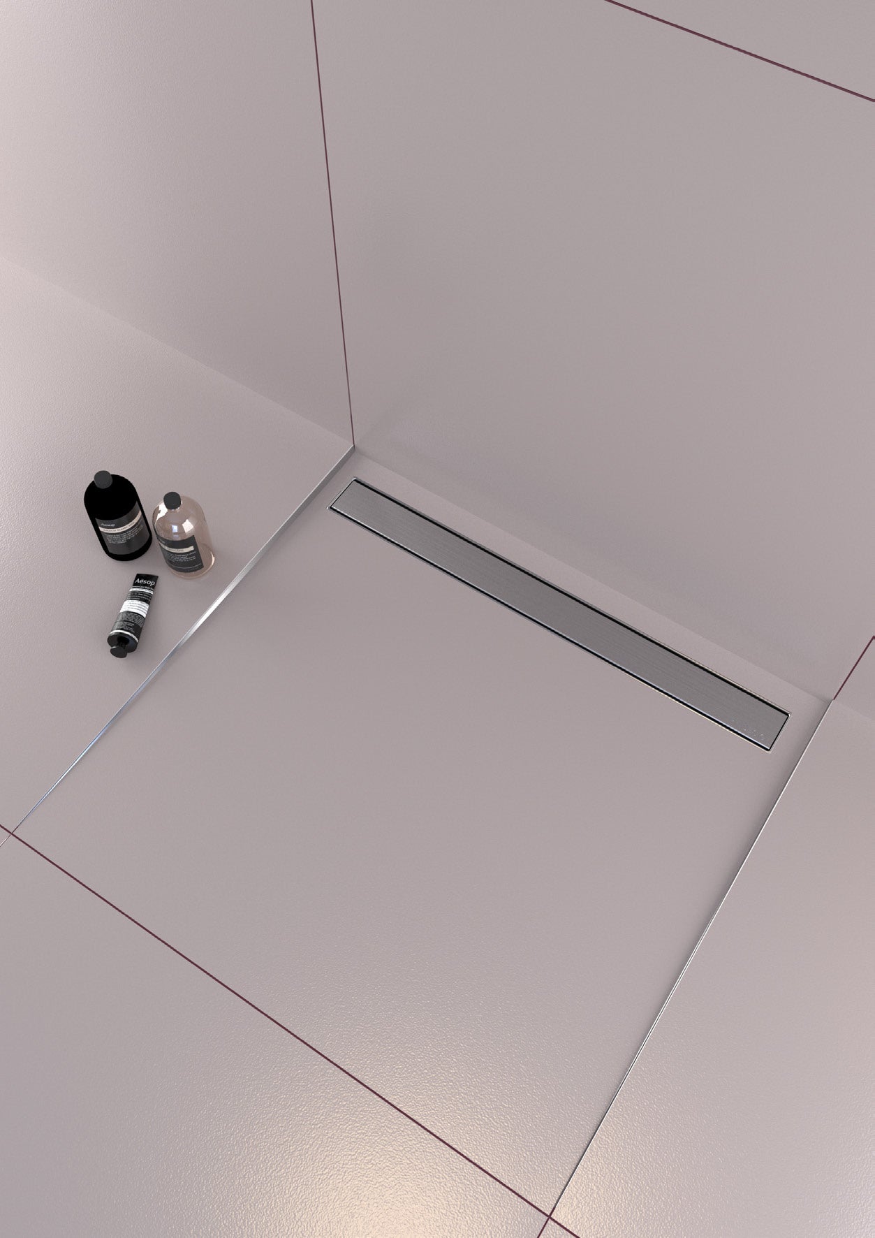 Fixplus Premium Shower Linear Drain Satin Inox (Various Sizes Available)