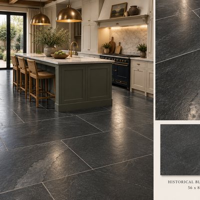 Historical Black Limestone 56x84cm x 2cm
