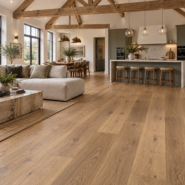 Tudor Oak Smoked & Brushed 260mm
