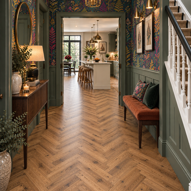 Tudor Oak Engineered Herringbone