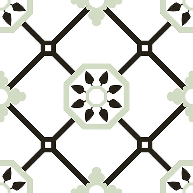 Alba Verde 22.5 x 22.5cm, matt tile at Irwin Tiles