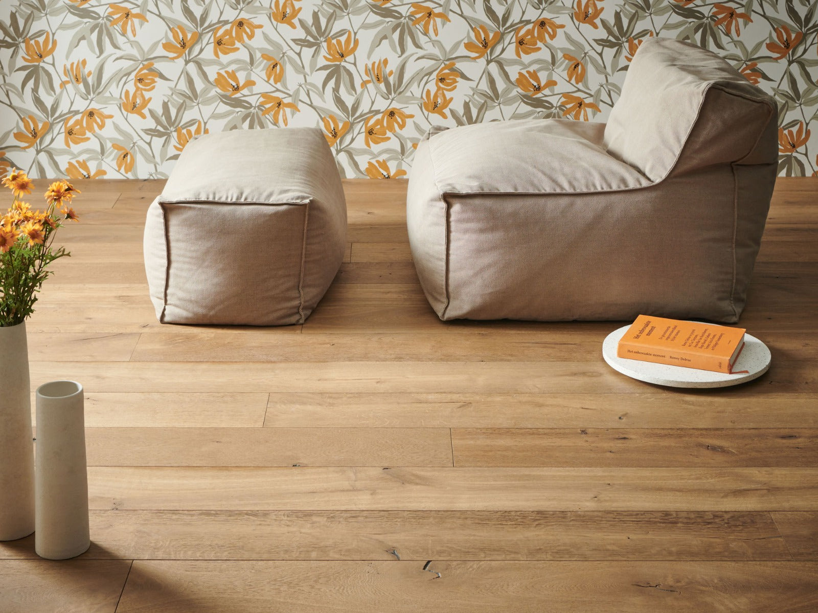 Albi Biscuit 190mm, medium engineered wood flooring from Irwin Tiles, Co. Monaghan