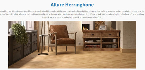 Chene Tunis Herringbone Laminate 10mm Water Resistant