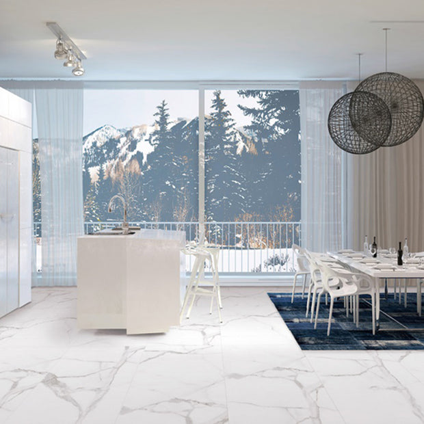 Alsacia 60 x 120cm, white matt tile at Irwin Tiles