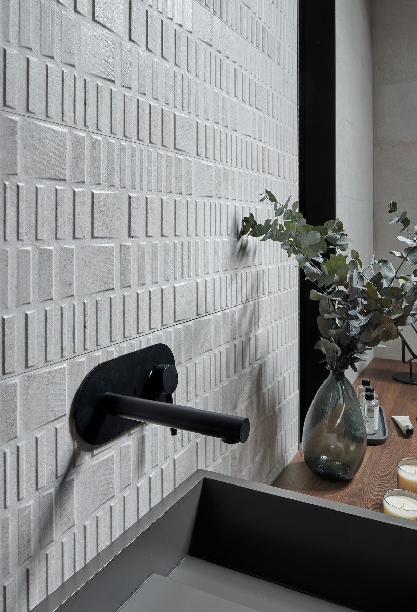 Boulevard Concept Ice Decor 29x100cm, ceramic tile at Irwin Tiles
