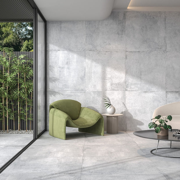 Boulevard Grey 90 x 90cm, matt tile at Irwin Tiles