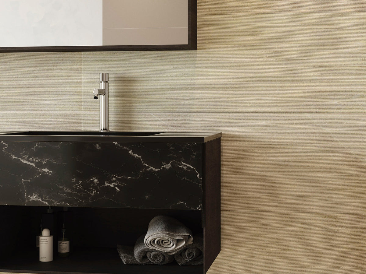 Khan Concept Cream 40 x 120cm tile, matt, at Irwin Tiles