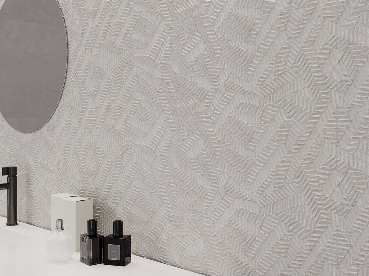 Sunstone Concept Ice 29 x 100cm tile, beige matt, at Irwin Tiles