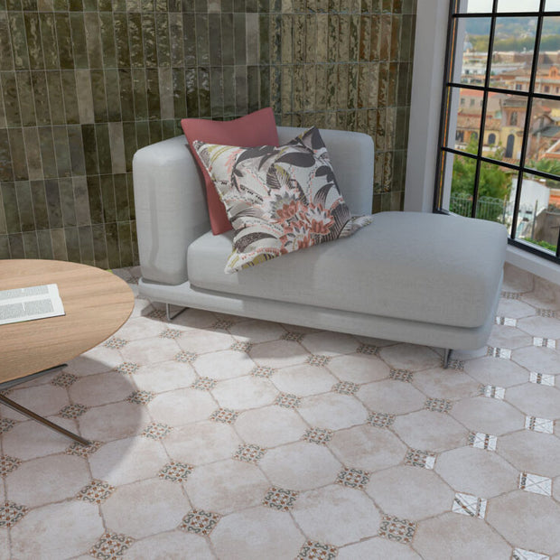 Cezanne Verde 22.5 x 22.5cm, matt tile at Irwin Tiles