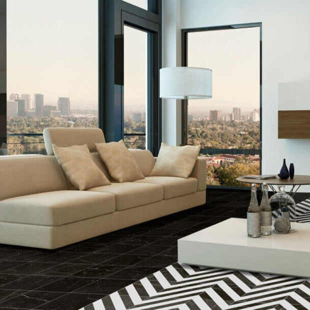 Nervion 22.5 x 22.5cm, multi-colour matt tile at Irwin Tiles