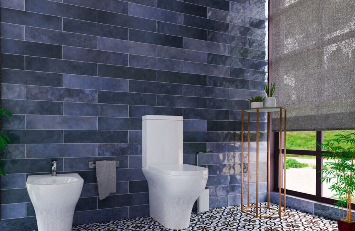 Omega Azul 10.7 x 53cm, wall tile at Irwin Tiles