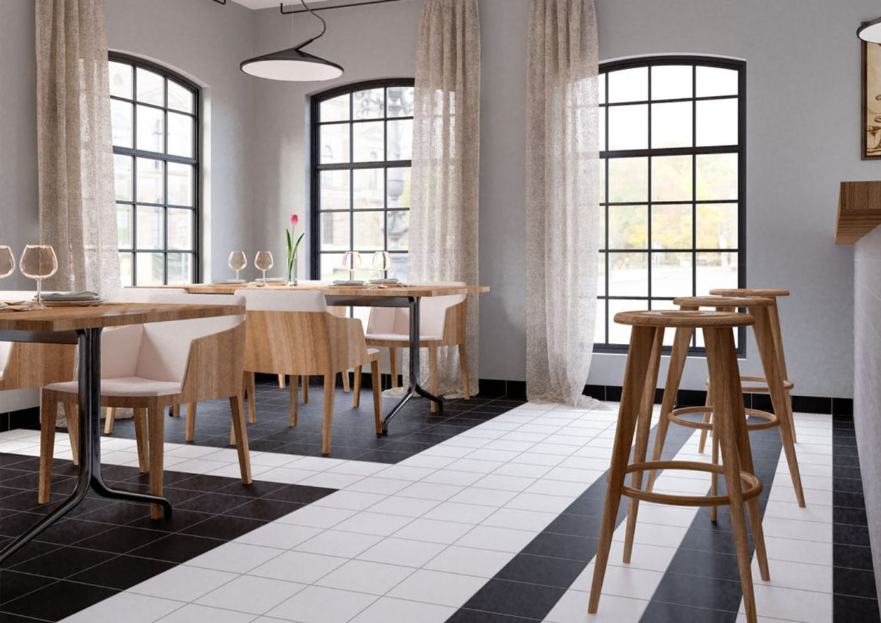 Rubi Negro 22.5x22.5cm, porcelain tile at Irwin Tiles