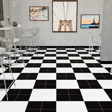 Rubi Negro 22.5x22.5cm, matt porcelain tile for bathroom and other wet floors at Irwin Tiles
