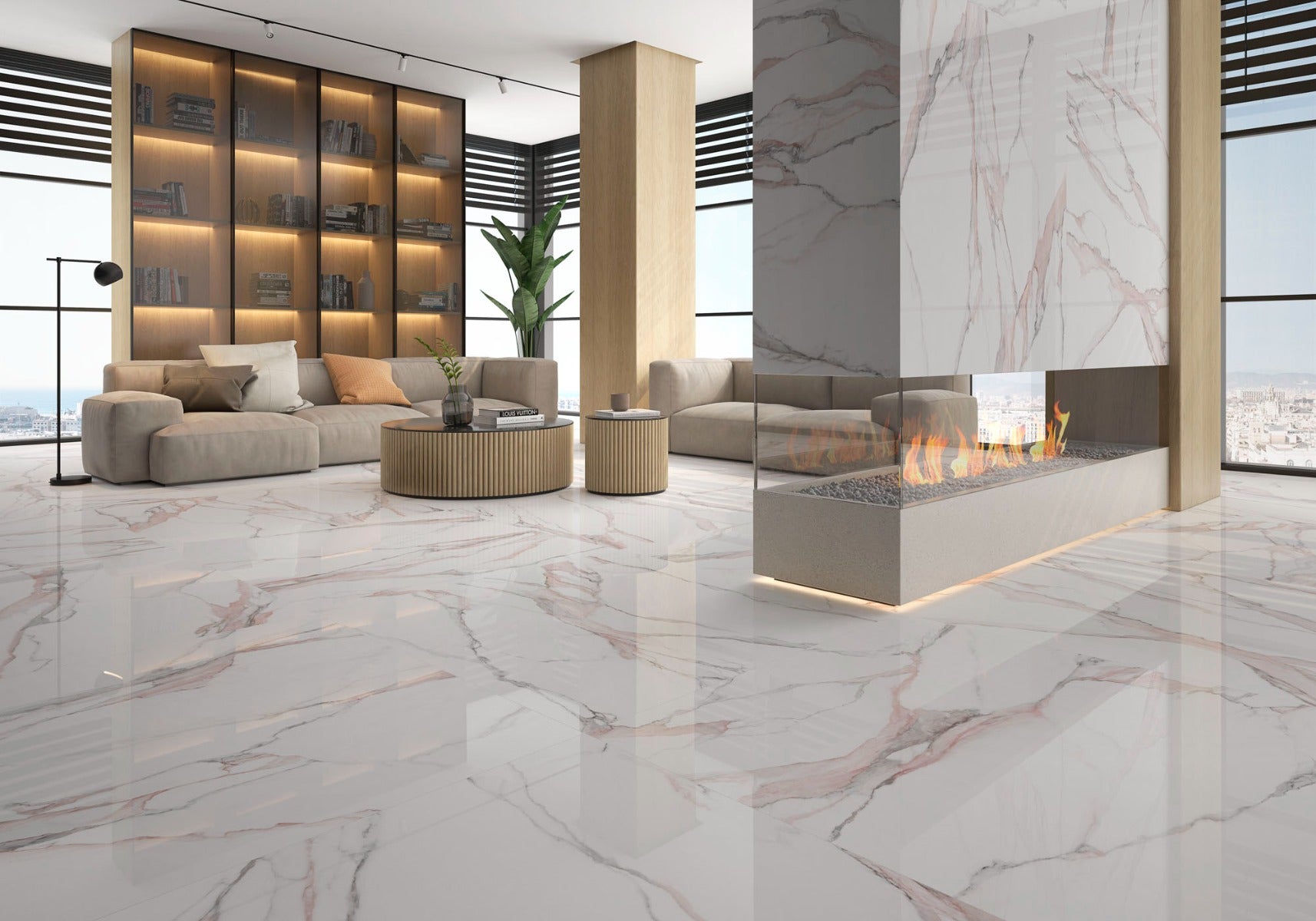 Fantasy Pink 60 x 120cm, porcelain tile at Irwin Tiles
