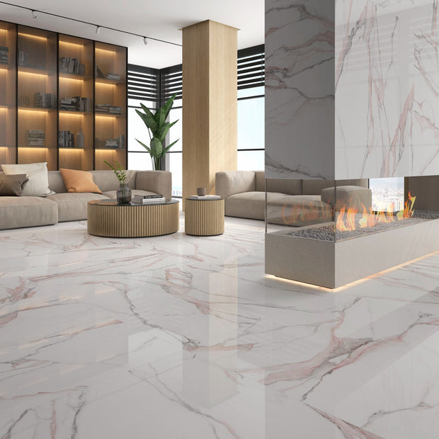 Fantasy Pink 60 x 120cm, porcelain tile at Irwin Tiles