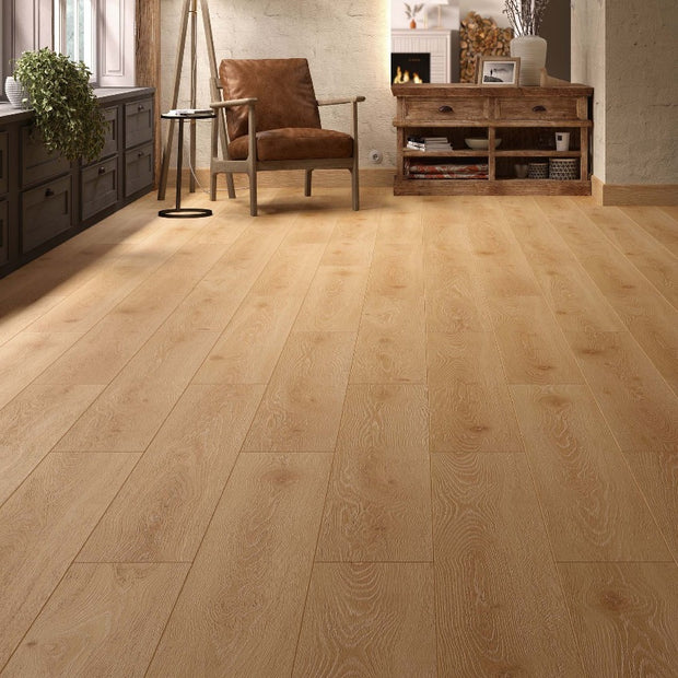 Chene Miel Laminate 10mm Water Resistant, medium laminate flooring at Irwin Tiles