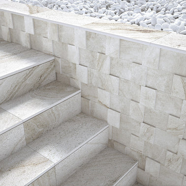 Class Beige 60 x 60 x 2cm, matt porcelain paving for patios, paths and outdoor areas at Irwin Tiles